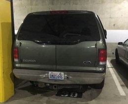 Green Van license plate