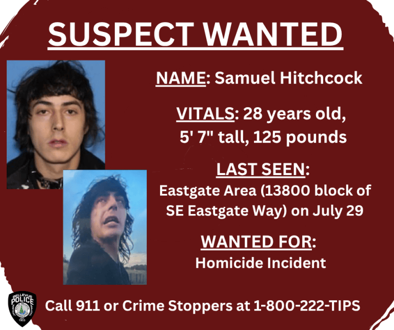 Bellevue Police ask public to stay vigilant, be on the look out for man ...